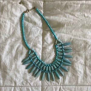 Turquoise Beaded Stone Necklace